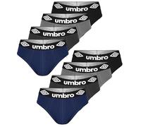UMBRO Mutande Uomo Cotone 8 Pezzi L | Slip Uomo in Cotone Elasticizzato, Traspirante | Intimo Maschil | Sportivi