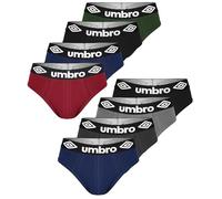 UMBRO Mutande Uomo Cotone 8 Pezzi M | Slip Uomo in Cotone Elasticizzato, Traspirante | Intimo Maschil | Sportivi