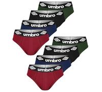 UMBRO Mutande Uomo Cotone 8 Pezzi M | Slip Uomo in Cotone Elasticizzato, Traspirante | Intimo Maschil | Sportivi