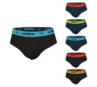 Umbro Pack 6 Paia Slip/Boxer Uomo Cotone Elasticizzato Art.717/718 (Pack 6 Paia Slip Art.717-7 / XXL)