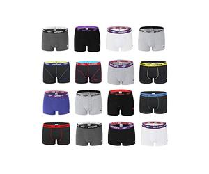 UMBRO Pack Sorpresa Boxer Uomo, Set di 6 Mutande microfibra, modelli selezionati a caso, Nero, Blu, Grigio, Rosso, Taglie S