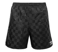 Umbro - Pantaloncini Corti da Uomo a Scacchi, Uomo, Pantaloncini, UUM1UA3X UAU, Bellezza Nera/Bianco, S