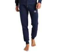 Umbro - Pantaloni Felpati della Tuta Lunghi, Joggers in Caldo Cotone per Uomo, Sportivi Ideali per Casa, Palestra, Corsa, attività Sportiva, Jogging e Tempo Libero (XL, Blu Navy)
