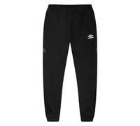 Umbro Pantaloni Sportivi Club Tricot, Nero/Viola Potente, M Uomo