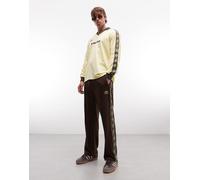 Umbro - Pantaloni sportivi marroni con fettuccia-Marrone S