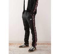 Umbro - Pantaloni sportivi neri con fettuccia-Nero M