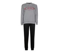 Umbro Pigiama lungo uomo in cotone con stampa