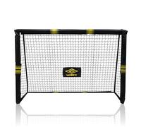 Umbro Porta da calcio 300 x 200 x 120 cm - Porta da calcio per giardino bambini e adulti - Accessori per allenamento per interni ed esterni - Metallo - Nero/Giallo