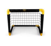 Umbro Porta da calcio -50 x 44 x 44 cm Pieghevole per bambini e adulti - Nero/Giallo