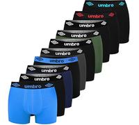 Umbro - Premium Briefs Boxer Uomo in Cotone - Confezione da 10 - Morbidi - Comodi - Elasticizzati - Transpirati - Sportivi - Stile Iconico | Mutande Uomo Intimo Uomo