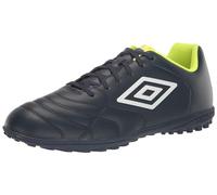 Umbro Scarpe da Calcio Classico XI Tf da Uomo, Navy/Bianco/Giallo di Sicurezza, 40 EU