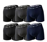 Umbro Set 6 Pezzi Boxer Uomo in Cotone Elasticizzato Art. 701 (colorato, 5/L)