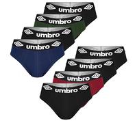 UMBRO Slip Uomo 8 Pezzi L | Mutande Cotone Elasticizzati, Morbide e Traspiranti | Intimo Maschil | Sportivi