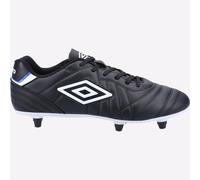 Umbro Speciali Liga Terreno Morbido con Lacci da Uomo Calcio Stivale Nero
