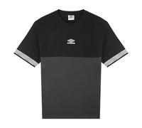 Umbro Sports Style Club Crew Tee T-Shirt, Woodland Grigio/Nero, XL Uomo