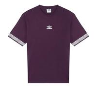 Umbro Sports Style Supporters Tee T-Shirt, Viola Potente/Bianco, M Uomo