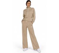 Umbro Tuta donna full zip in cotone pantalone a zampa 32240 (IT, Testo, L, Regular, Regular, Standard, Khaki)