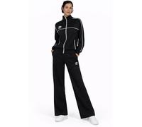 Umbro Tuta donna full zip in cotone pantalone a zampa 32240 (IT, Testo, M, Regular, Regular, Standard, Black)