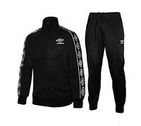 Umbro Tuta Uomo Full Zip acetata Nuova Collezione Art.30031 (M, Nero)