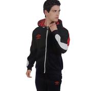 Umbro tuta uomo full zip con cappuccio 30214 in cotone