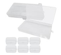 UMCHU 12 Pezzi Piccole Scatole Plastica Trasparente con Coperchio,2 Pezzi Grande Scatoline Trasparenti Scatole Organizer,per Perline, Gioielli, Pillole, Arte(5 * 3,6 * 2 cm)
