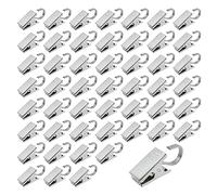 UMCHU 50 Pezzi Clip per Tende con Ganci in Acciaio Inox,Clip per Tendine con Gancio,Ganci per Luci per Feste,Decorazioni per la Casa