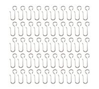 UMCHU 50 Pezzi Ganci per Tende in Acciaio Inox, Ganci a S per Porta, Finestra e Doccia