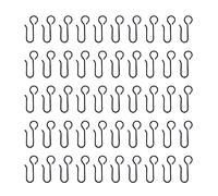 UMCHU 50 Pezzi Ganci Tende,Ganci per tende in metallo