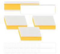 UMCHU 50 pezzi Porta Etichette In Plastica,Etichetta Autoadesiva Striscia,porta etichetta adesivo,per organizzare scaffali, scaffalature, librerie, cassetti, uffici, supermercati, biblioteche