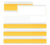 UMCHU 50 pezzi Porta Etichette In Plastica,Etichetta Autoadesiva Striscia,porta etichetta adesivo,per organizzare scaffali, scaffalature, librerie, cassetti, uffici, supermercati, biblioteche