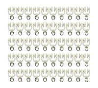 UMCHU 50 pezzi rullo per binari per tende, in plastica con due ruote, rullo per tende, rullo silenzioso, rullo di direzione, per binari per tende