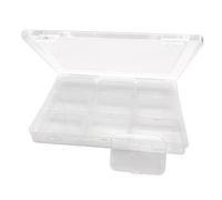 UMCHU 9 Pezzi Piccole Scatole Plastica Trasparente con Coperchio,1 Pezzi Grande Scatoline Trasparenti Scatole Organizer,per Perline, Gioielli, Pillole, Arte(7,1 * 4,7 * 2 cm)