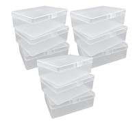 UMCHU 9 Pezzi Scatole Plastica Trasparente con Coperchio,Scatoline Trasparenti Scatole Organizer,per Perline, Gioielli, Pillole, Arte(9,8 * 6,9 * 3,2 cm)