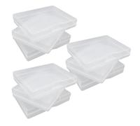 UMCHU 9 Pezzi Scatole Plastica Trasparente con Coperchio,Scatoline Trasparenti Scatole Organizer,per Perline, Gioielli, Pillole, Arte(9,2 * 6,7 * 1,5 cm)