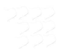 UMDHAIYI 10 connettori Intrecciati Leader Loop Bianchi combinati per Pesca a Mosca per l'installazione di Coni Piastre Posteriori Teste Leader (20 libbre)