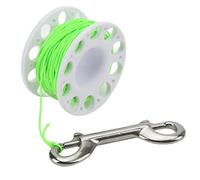 UMDHAIYI Bobina per lenza da pesca, Corda in nylon ad alta resistenza, Design a cintura portatile, Doppio gancio in acciaio inossidabile, Design ad umanizzato per un facile (Bianca)