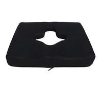 UMDHAIYI Cuscino per prevenire piaghe decubito Cuscino per emorroidi traspirante a rimbalzo lento con cappotto per popolazione paralizzata costretta a letto Nero