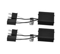 UMDHAIYI Decodificatore per fari a LED da 2 pezzi, anti-jamming, guscio in alluminio, per auto, per fari a LED, anti-sfarfallio, decodificatore Canbus 9-16V