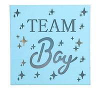 UMDHAIYI Decorazioni per feste in legno per cento giorni di bambino, colore brillante, ornamento con luce a LED per baby shower