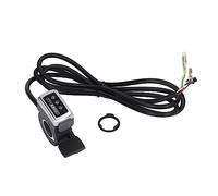 UMDHAIYI for Electric Bike Throttle, Battery Indicator, Multiple Functions, Compatible with 22.3mm Handbar, Durable Handle Grip (48 V)