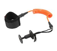 UMDHAIYI Guinzaglio elastico per tavola da surf, corda in poliuretano ad alta resistenza, cinturino regolabile, design rotante a 360°, resistente alla corrosione (Arancia)