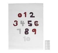 UMDHAIYI Poster con Numeri da 0 a 10 Squisito Dipinto murale educativo con Adesivo bifacciale per Bambini Che imparano la Decorazione della casa