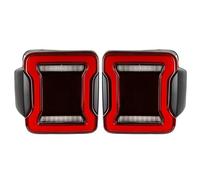 UMDJJU Fanali Posteriori Auto Per Jeep Per Wrangler Per JK 2007-2017 2x Luci Posteriori LED Luci Diurne Retromarcia Gruppo Luci Posteriori Auto(A)