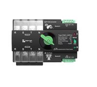 UMDNXNMA Interruttore di Trasferimento Automatico TOQ7 3P PV fotovoltaico trifase da Guida ATS 4P 63A 100A 125A 230V Doppia Alimentazione conversione Automatica Selezione elettrica ininterrotta(100A)