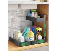 UMDONX Organizer Sottolavello Cucina 2 Livelli,Nero