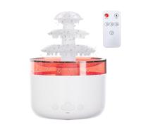 Umelee Umidificatore 500 ml, Umidificatore a Forma di Nube di Pioggia con Suono della Pioggia e 7 Luci Notturne Colorate, Spegnimento Automatico Senza Acqua, Diffusore di Aromi per Casa Ufficio Auto