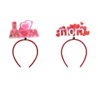 UMePet Pack of 2 Festive Headband for Mother's Day, Mother's Day Party Headband, Happy Mothers Day Hairband Birthday Headband
