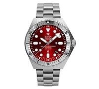 UMF RUHLA Galleggiante da combattimento 1928M-7 rosso - Limited Edition 2025 - 42 mm cassa in acciaio inox - lunetta in ceramica - vetro zaffiro - Automatico NH35A - cinturino in acciaio inox - Made