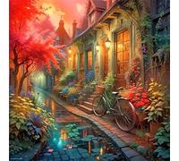 Umfarvt 5D City Streets Diamond Painting Kits for Adults Kids,DIY Round Full Drill diamond art painting kits,Canvas Embroidery Diamond Art Craft for Home Wall Decor 70x70cm