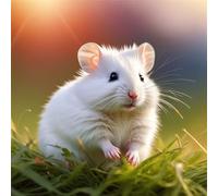 Umfarvt 5D Cute Hamster Diamond Painting Kits for Adults Kids,DIY Round Full Drill diamond art painting kits,Canvas Embroidery Diamond Art Craft for Home Wall Decor 90x90cm
